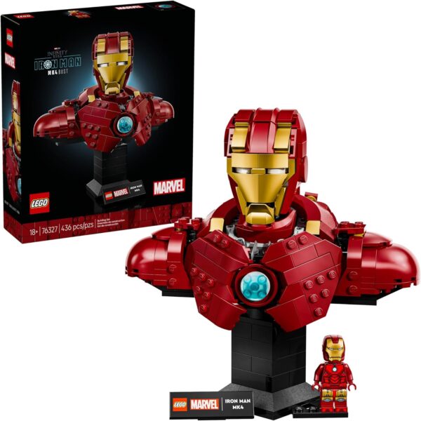 71q4NKRT7BL._AC_SL1500_ Lego Iron Man Mk4 Bust - 436 Piezas (modelo 74327)