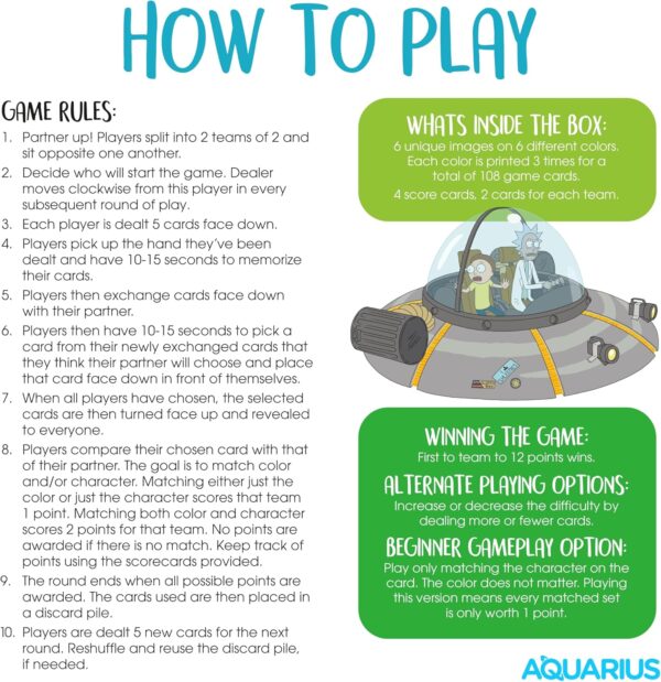 81oP5V4OpjL._AC_SL1500_ Juego Mesa Rick And Morty - Memory Master Ingles | Aquarius