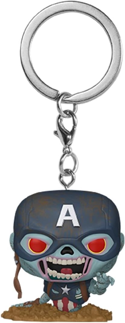 Funko Pop Keychain Llavero Zombie Capitan America - Marvel