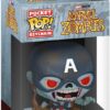 Funko Pop Keychain Llavero Zombie Capitan America - Marvel